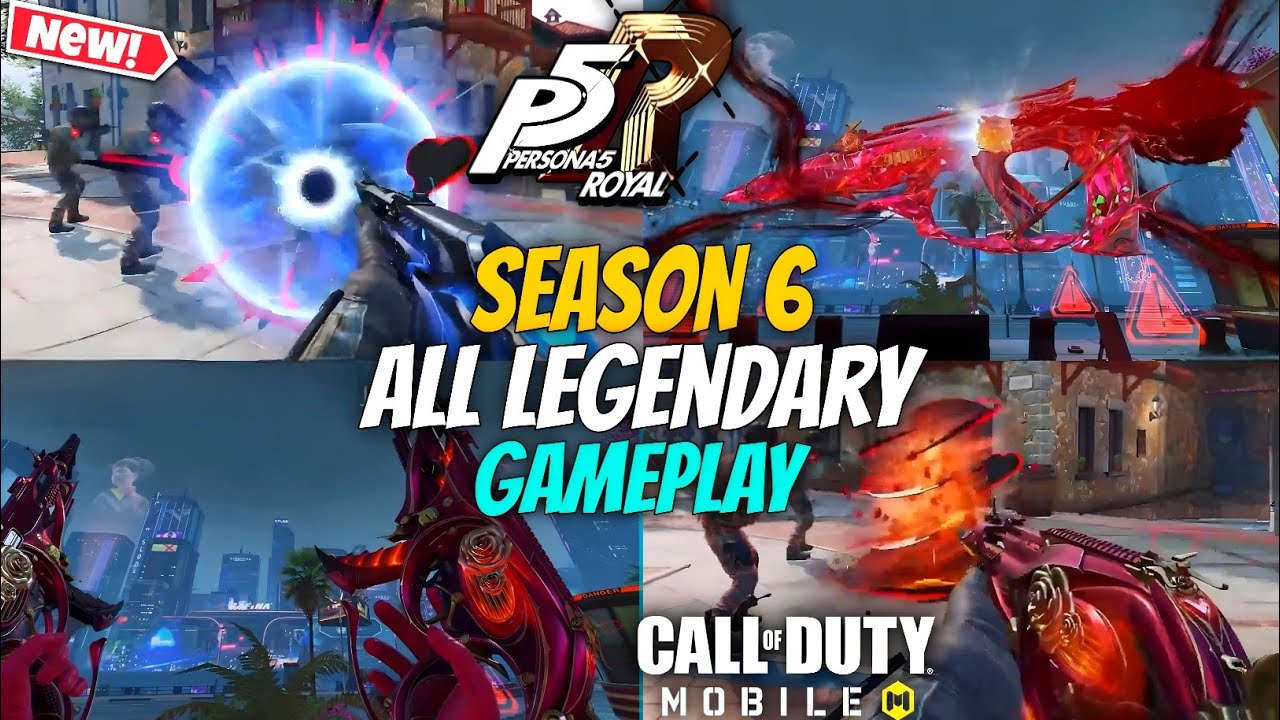 *NEW* Persona-5 Royal Collab All Legendary Gun inspection+Kill Effect | Legendary Character, CODM S6