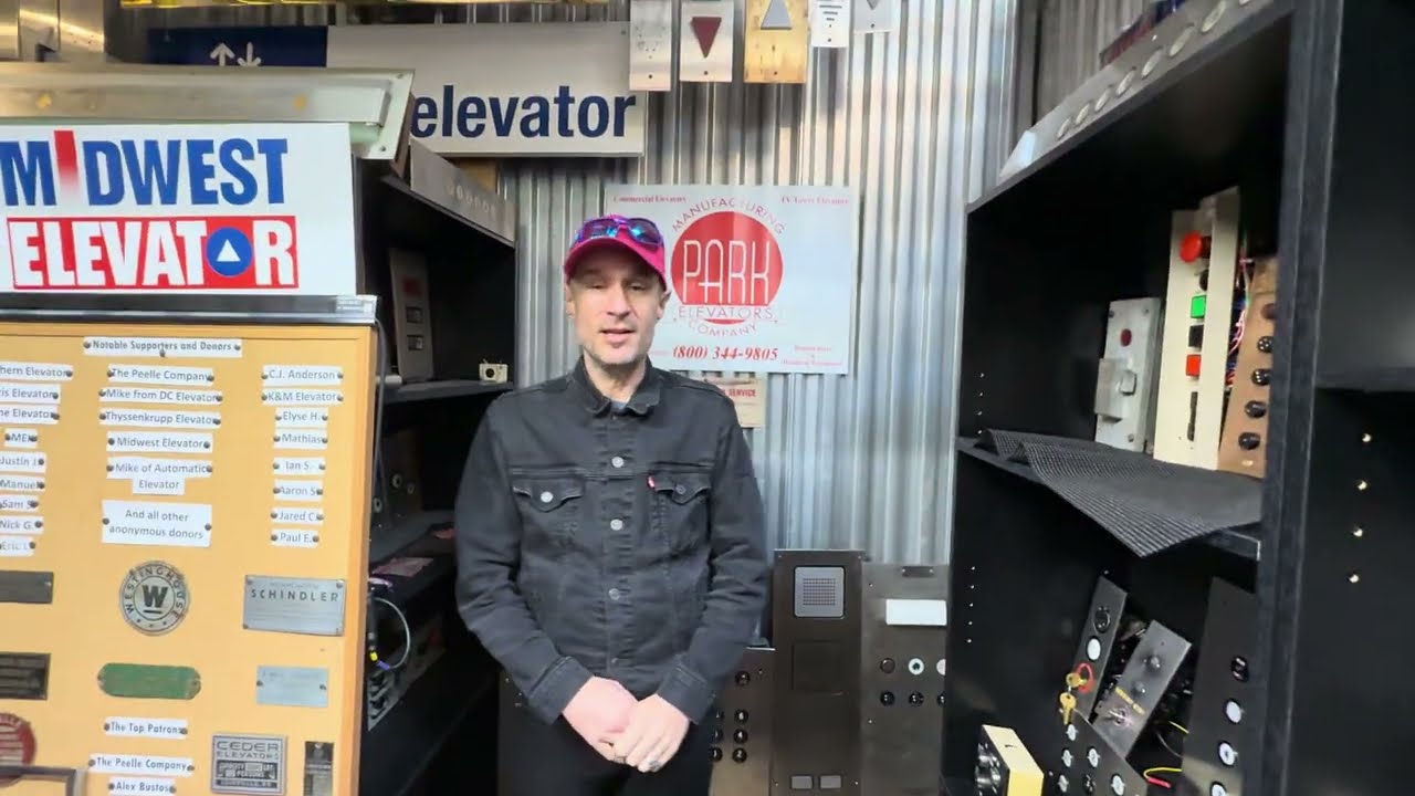 Посещение музея лифтов @ elevaTOURS Elevator Museum, Роанок, Вирджиния, США.