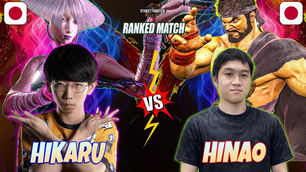 SF6 | Hikaru Shiftne (#1 A.K.I.) vs HINAO (#2 Ranked Ryu) 👉 High-Level Street Fighter 6 Gameplay