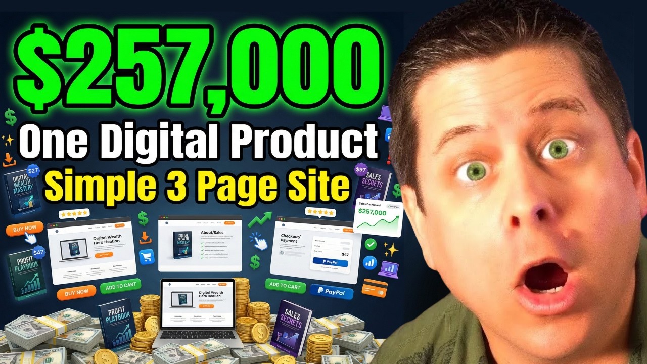 How To Make A Sales Page To Sell Digital Products - $5M AI Strategies - Full Tutorial!