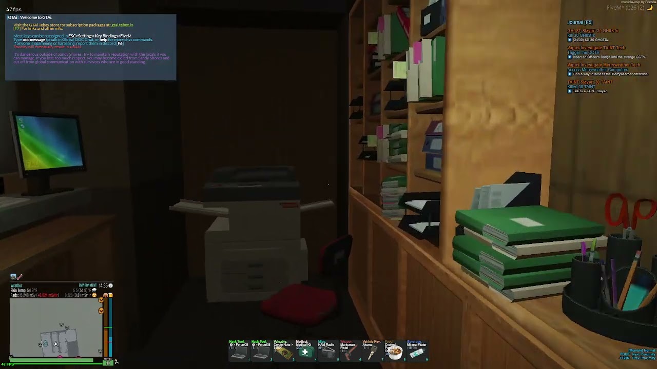 Solo Bank Hacking with reward on GTAi FiveM server