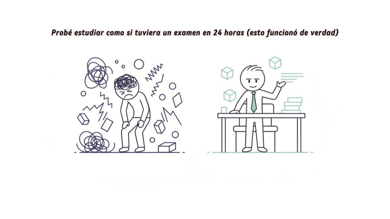 Probé estudiar como si tuviera un examen en 24 horas (esto funcionó de verdad)