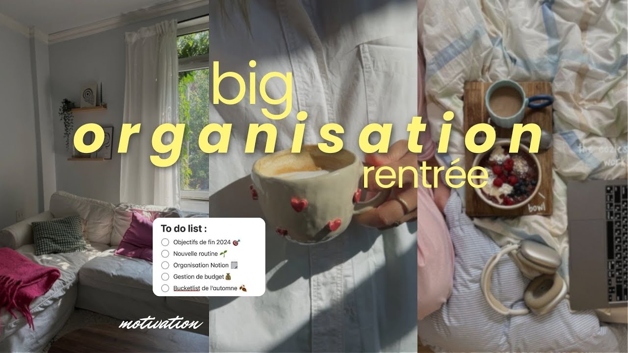 ORGANISATION pour la fin d'année *motivation* 💻  budget, objectifs, routine healthy, notion
