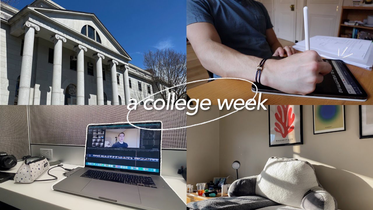 a busy college week in my life: campus life, studying stress, fun with friends, etc.