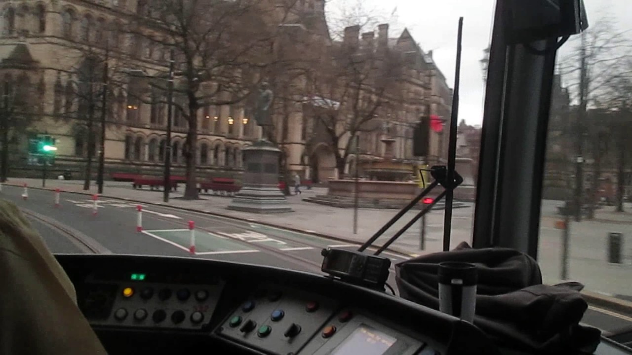 Metrolink Driver's Eye View - Second City Crossing - First Tram + Victoria to Deansgate Castlefield
