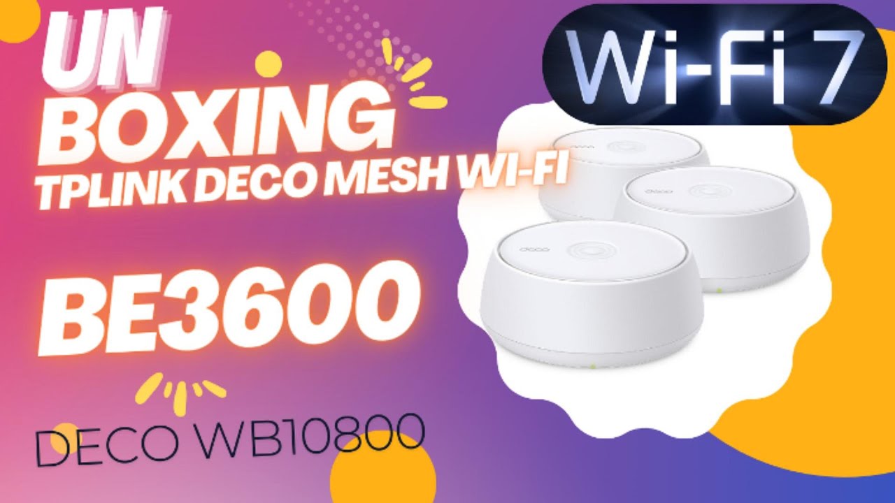 Unboxing TP-Link #meshrouter #wifi7 DECO WB10800 #BE3600 & app setup | similar design to #deco #BE25