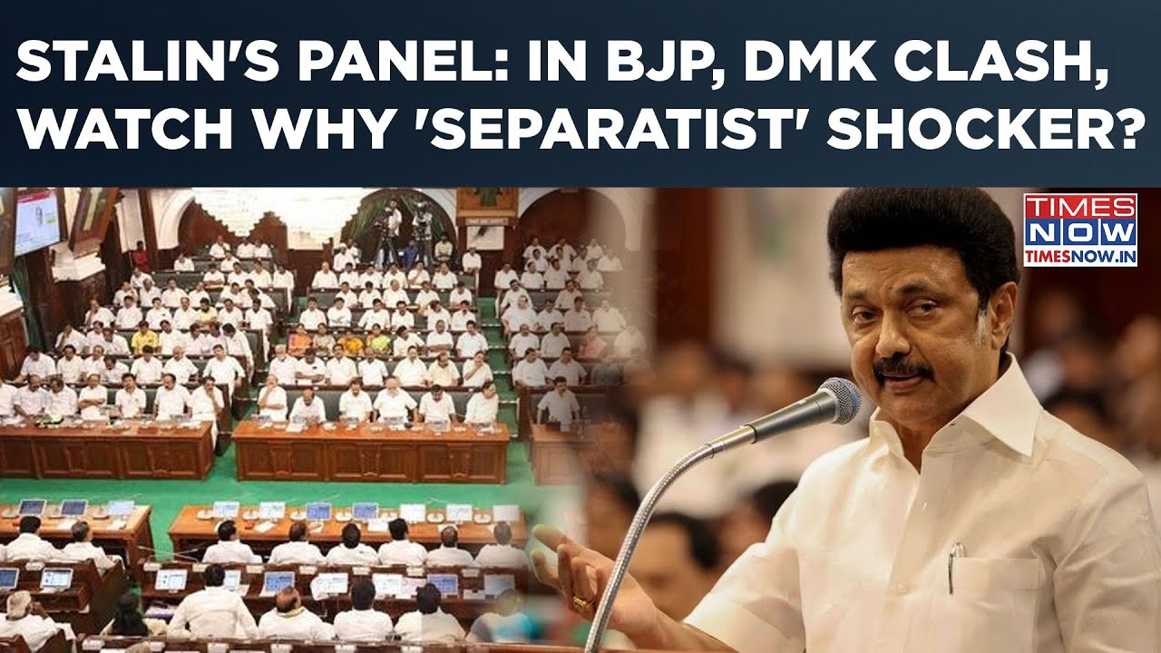 Stalin's Panel Sparks Tamil Nadu Assembly Drama: DMK Vs BJP Peaks? Watch Why 'Separatist' Allegation