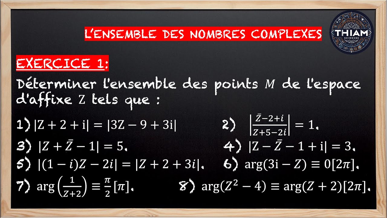 Maîtriser la détermination de l'ensemble des points.