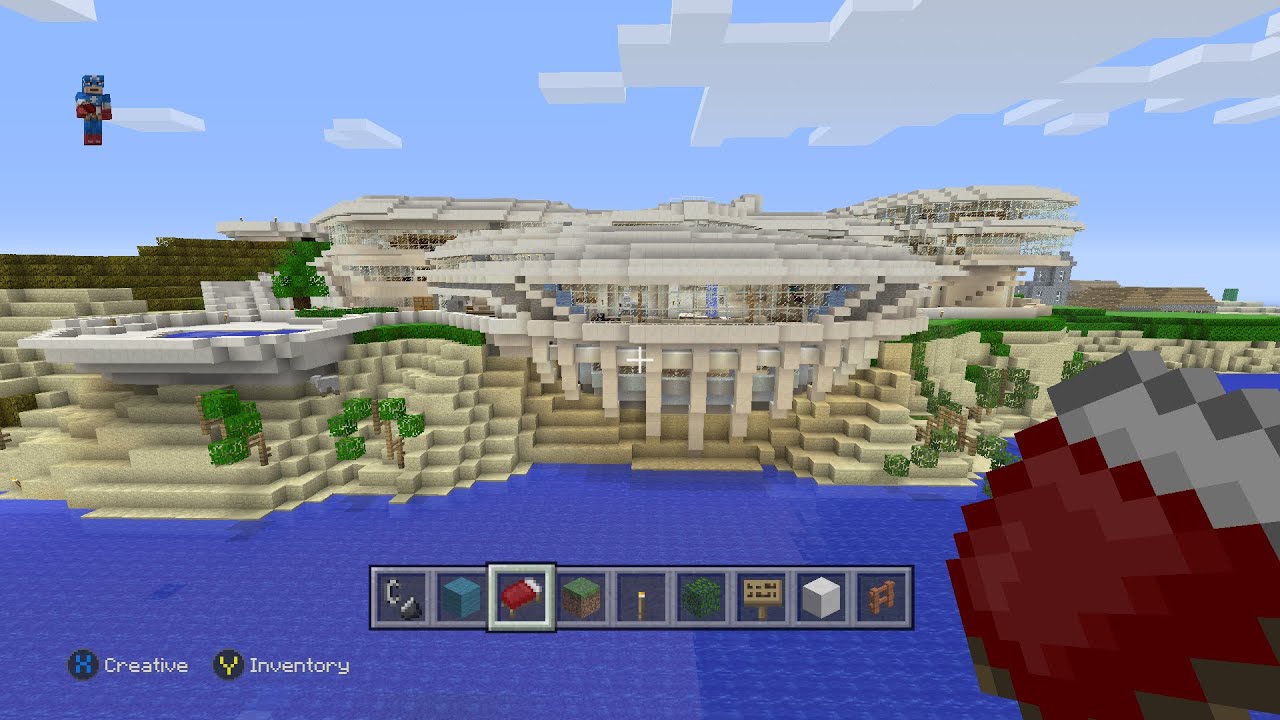 tony stark malibu mansion in minecraft