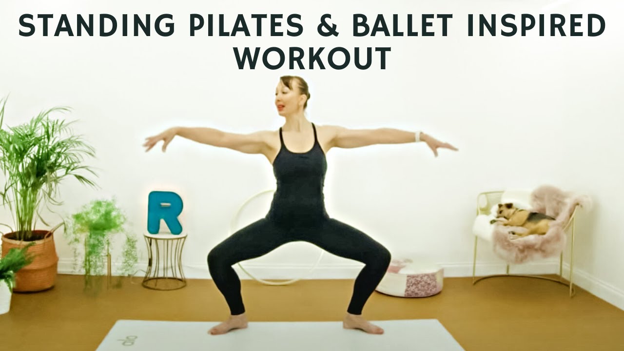 Standing Pilates Barre Core Workout | No Equipment At Home Workout | 30 Mins