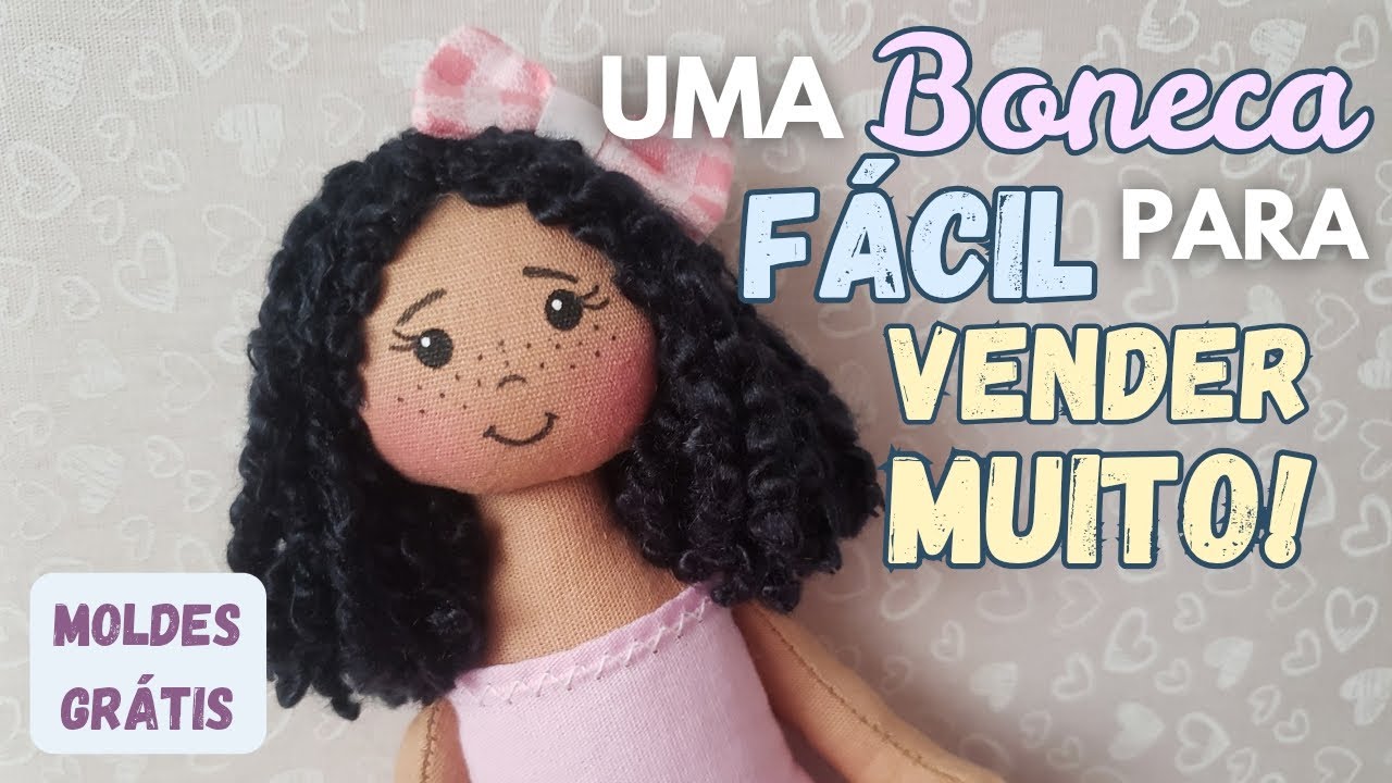 Boneca para Iniciantes! #comofazerbonecadepano #bonecadepanopassoapasso
