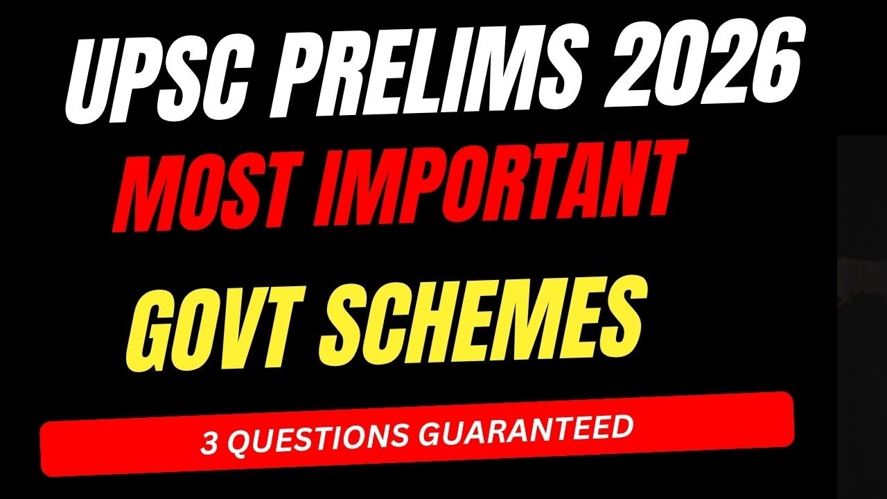 Most imp  Govt schemes UPSC prelims 2026#iasprelims2026