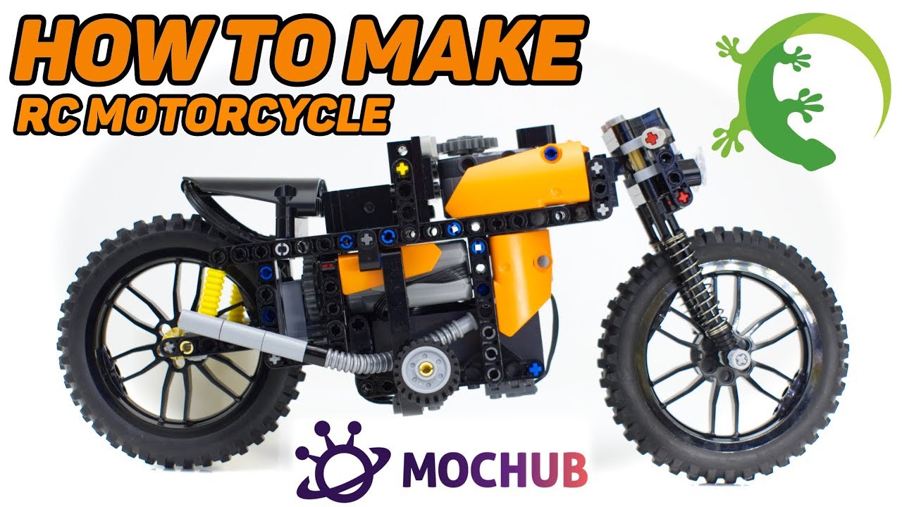 How To Make Fast Lego Technic RC Motorcycle - Fully Working and Stands Up! - 30kmh with BuWizz 2.0