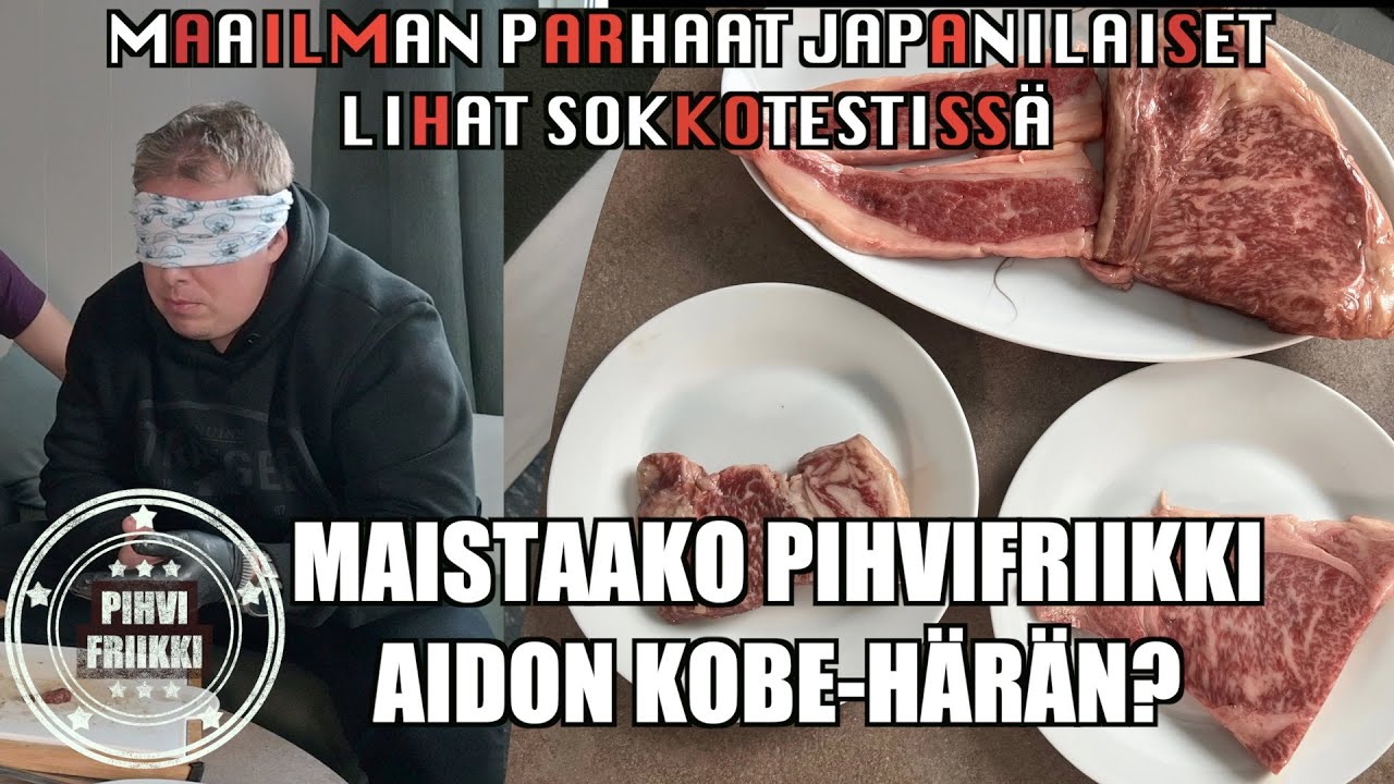 Miten paistetaan 399€/kg KOBE-härän pihvi? SOKKOTESTI! Maistaako pihvifriikki KOBE-härän?