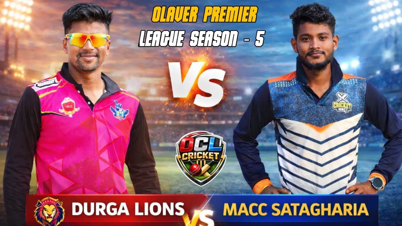 🔴LIVE : DURGA LIONS VS
 MACC SATAGGARIA|| OPL-S-5 || OCL CRICKET