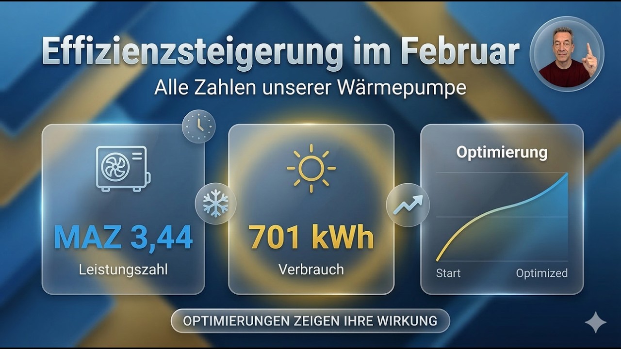 40% weniger Stromverbrauch als im Januar! Mein W&auml;rmepumpen-Update Februar 2026