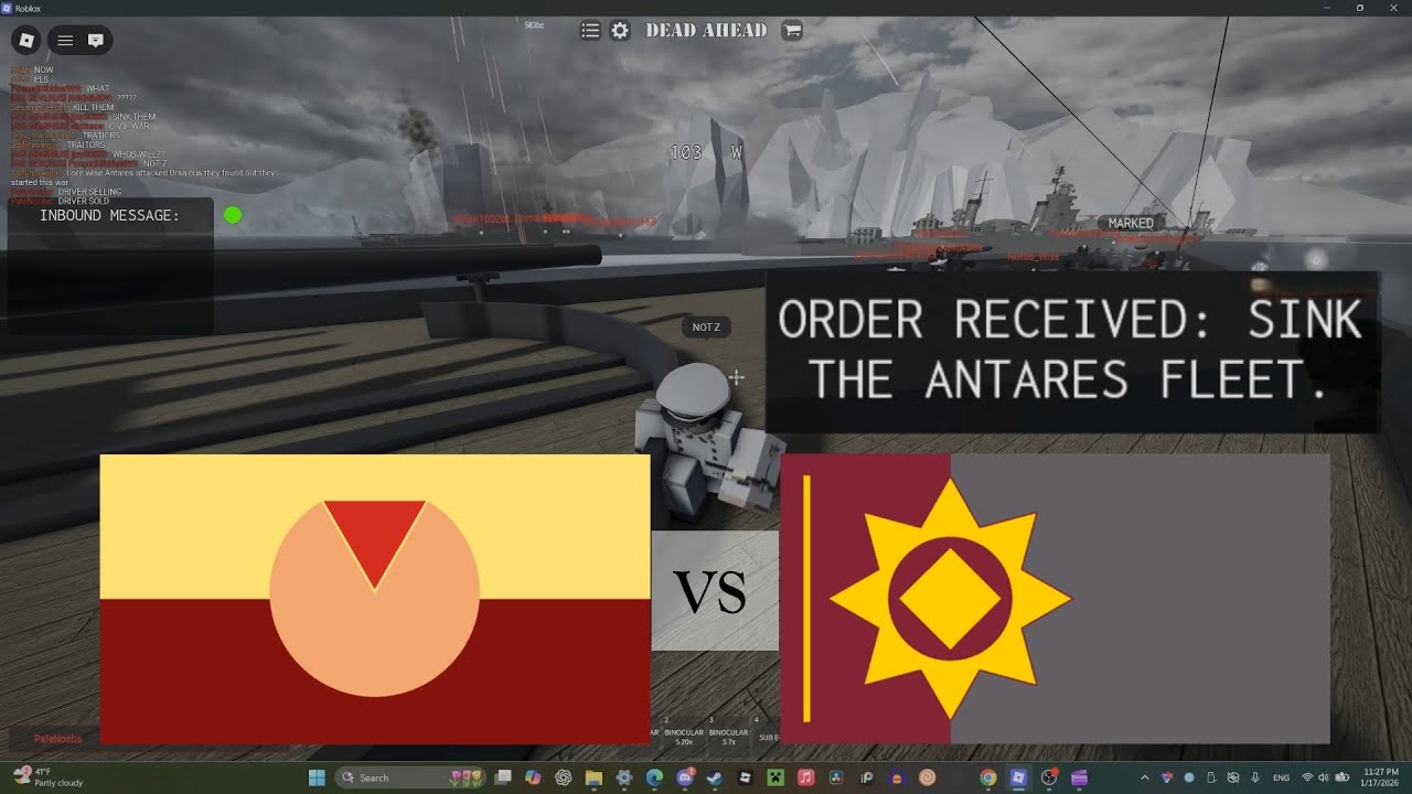 Roblox DEAD AHEAD - Order Received: Sink the Antares Fleet (Antares vs Ursa)
