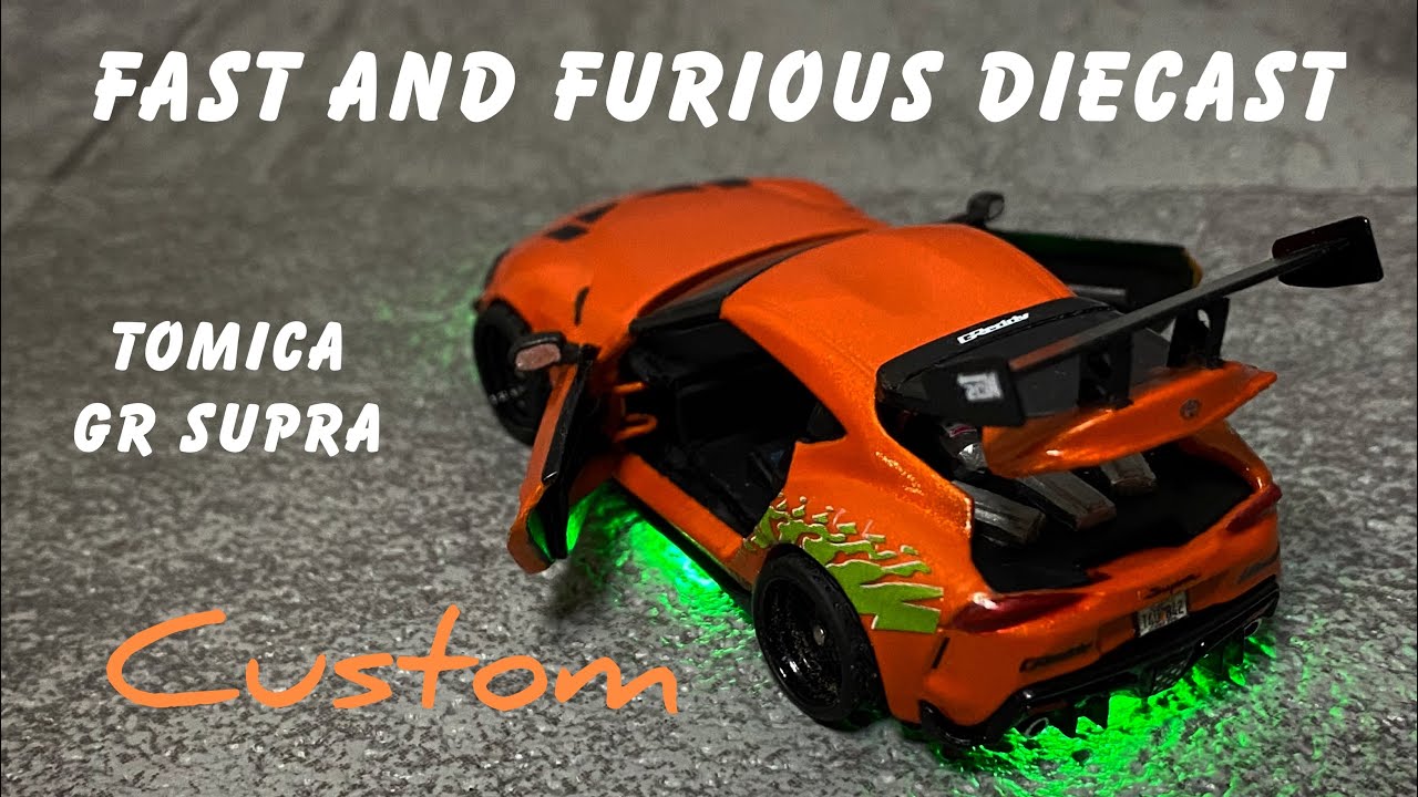 Fast and Furious Diecast Custom TOMICA TOYOTA GR Supra