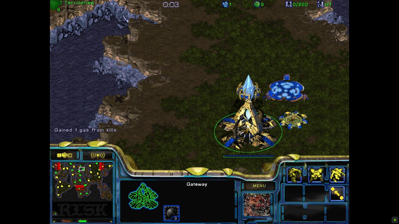 STARCRAFT RISK GAME 62 real risk 1 vs 1(EZNAME)