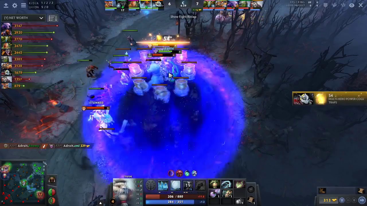 G-gen Dota 2 Tusk MMR Gameplay with Abi + Adroit.Boomy vs Adroit.cml + ponlo
