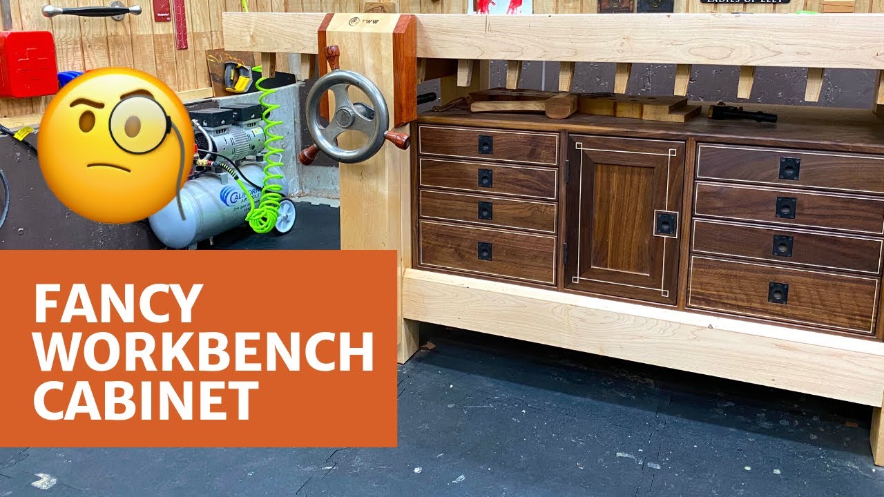 Fancy Workbench Cabinet With String Inlay