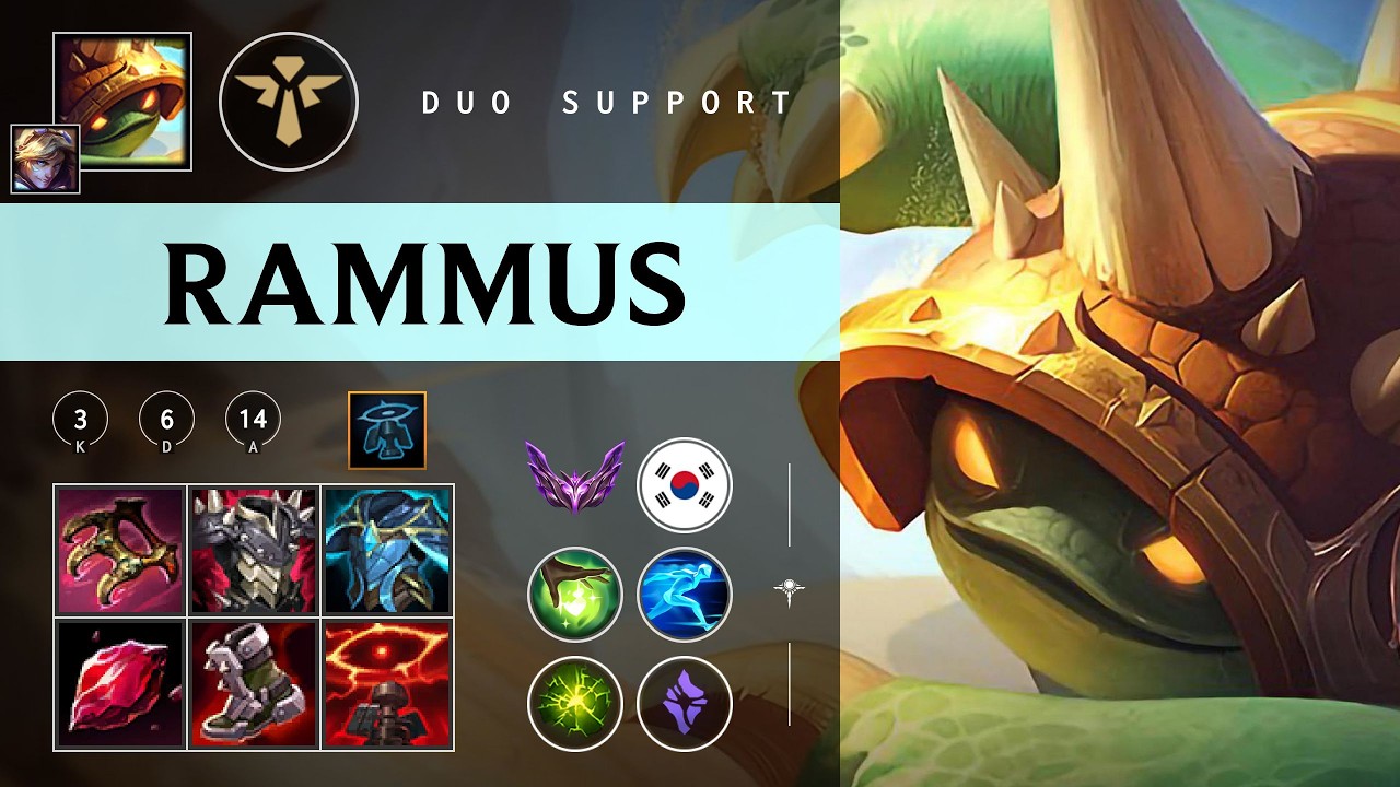 Rammus Support vs Bard - KR Master Patch 26.03