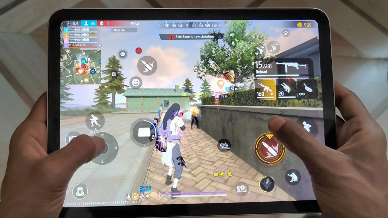Free Fire on iPad A16 😱 Ultra Graphics + High  Gameplay Test