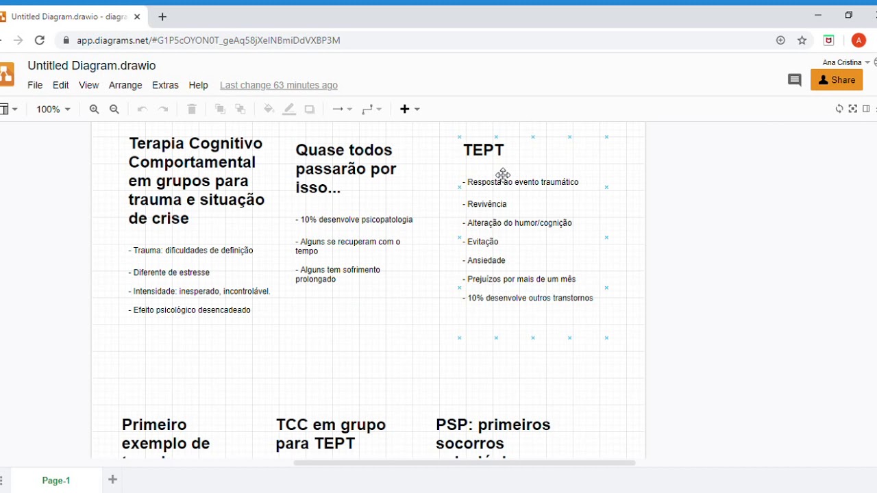 Terapia Cognitivo Comportamental de Grupo para Trauma e Situação de Crise
