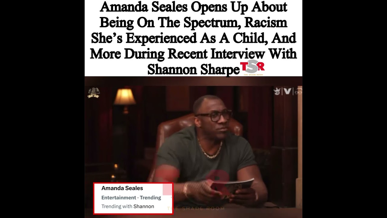 #AmandaSeales clip of#ShannonSharpe podcast viral rn rapper says is autistic/beatup&molested as kid