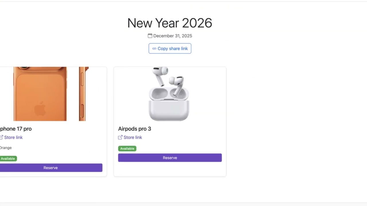 Create a Personal Wishlist for Friends and Family &mdash; Free Online Gift List