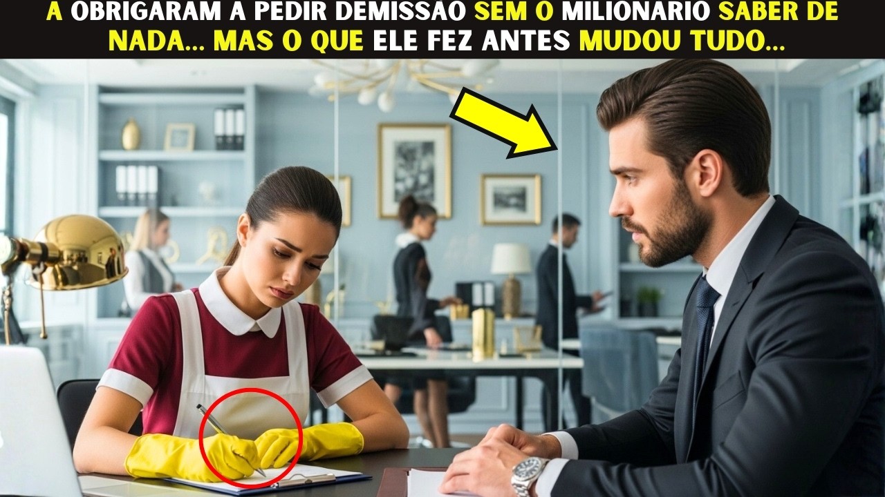 A obrigaram a pedir demissão sem o Milionário saber de nada… mas o que ele fez antes mudou tudo…