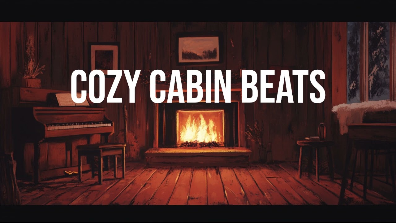 Rustic Cabin Vibes with Fireplace Sounds and Chill Lo-Fi | Focus Music (1 Hour)