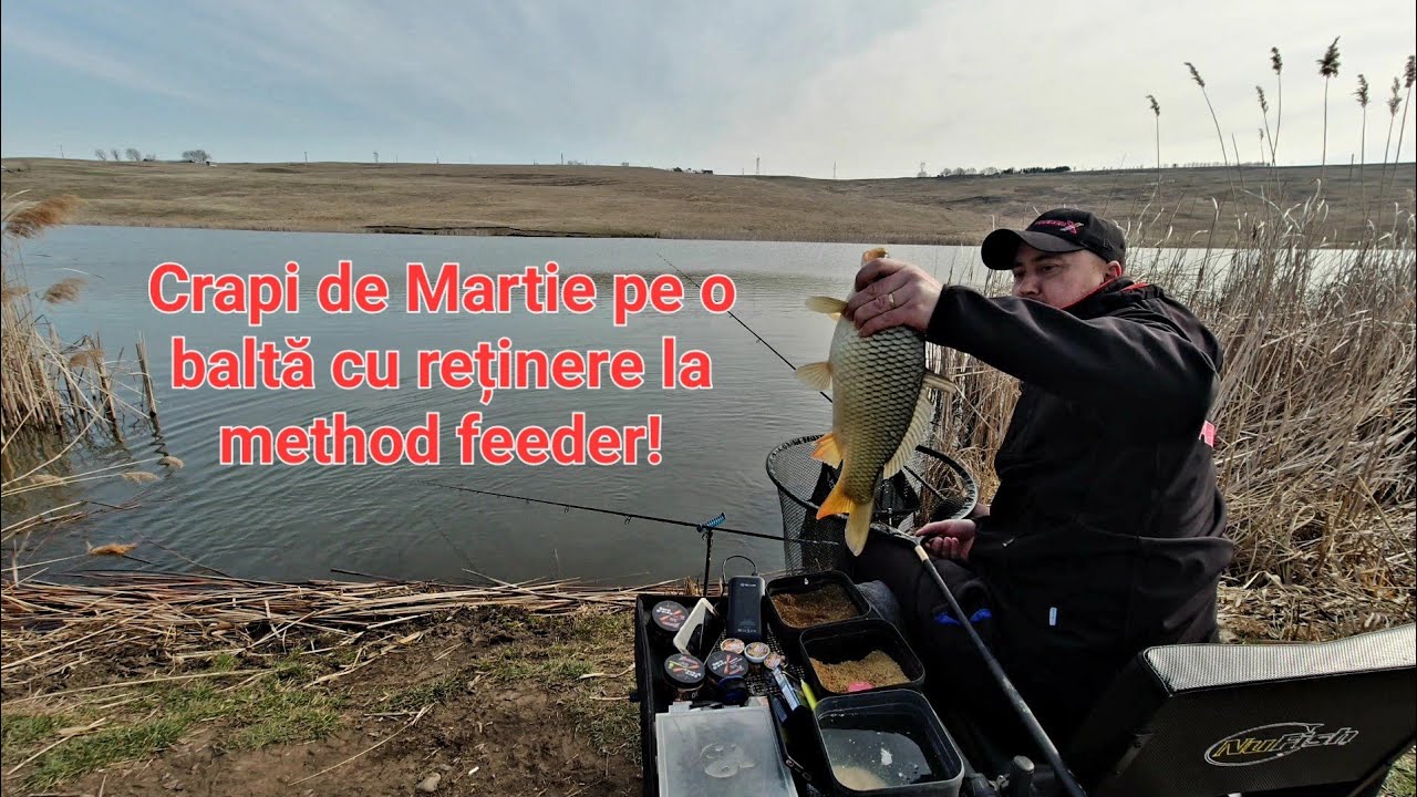 Crapi de Martie pe o baltă cu reținere la method feeder !