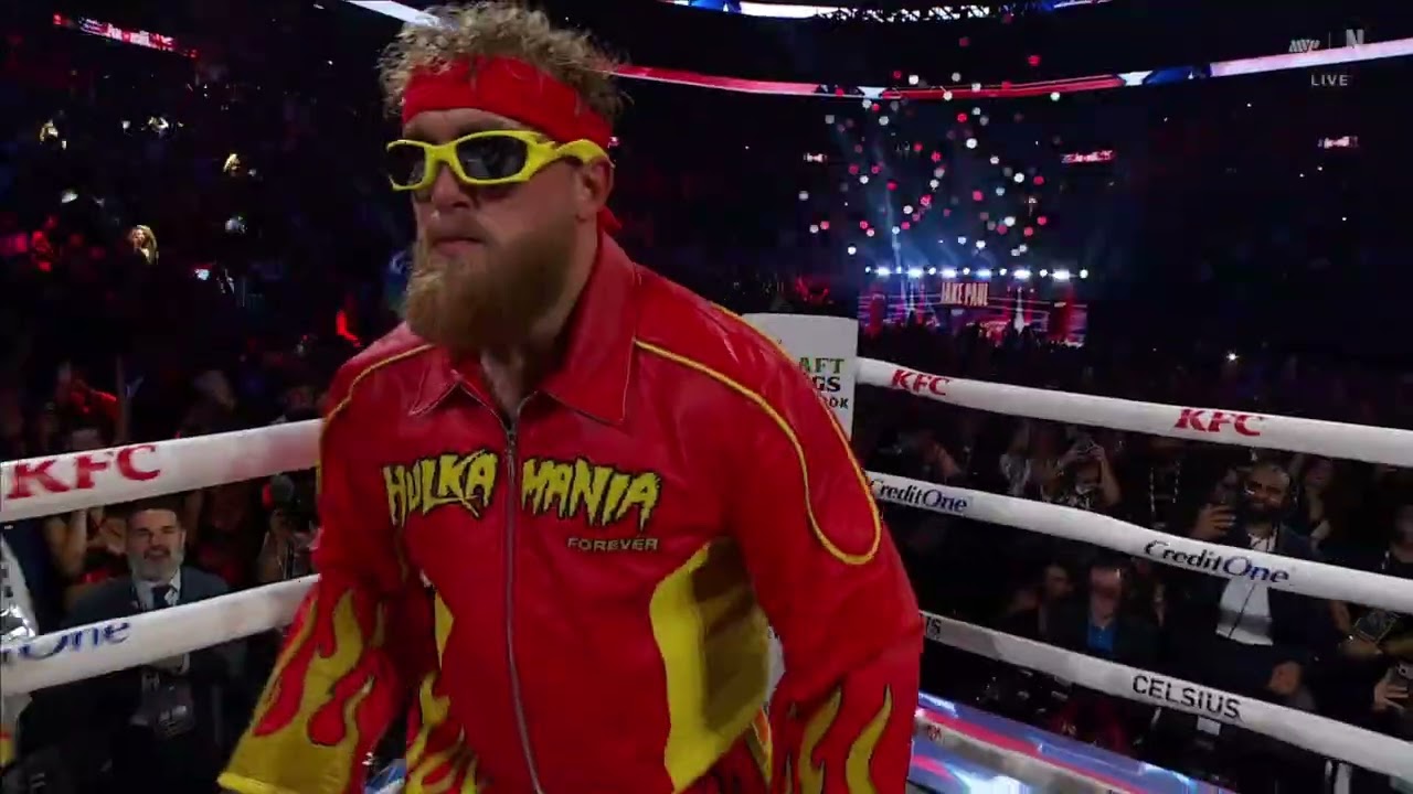 JAKE PAUL VS ANTHONY JOSHUA WALKOUT @6ix9ine