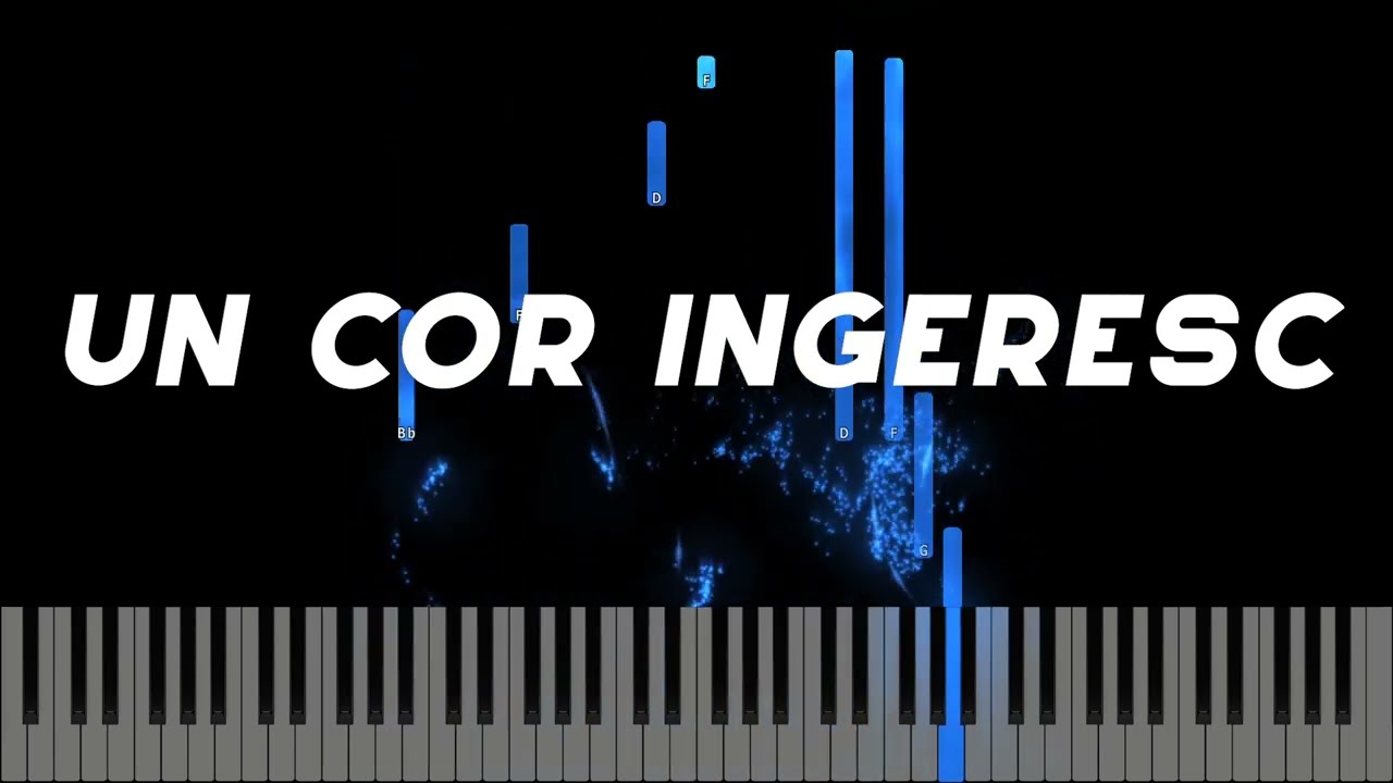 Un cor ingeresc-  Instrumental Pian - Negativ Pian - Tutorial #482