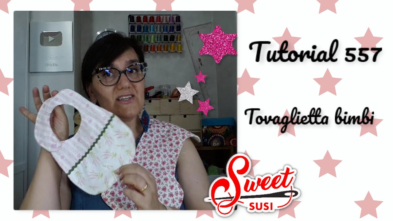 Tovaglietta per rigurgito bambino Tutorial 557 cucito creativo  CARTAMODELLO GRATIS