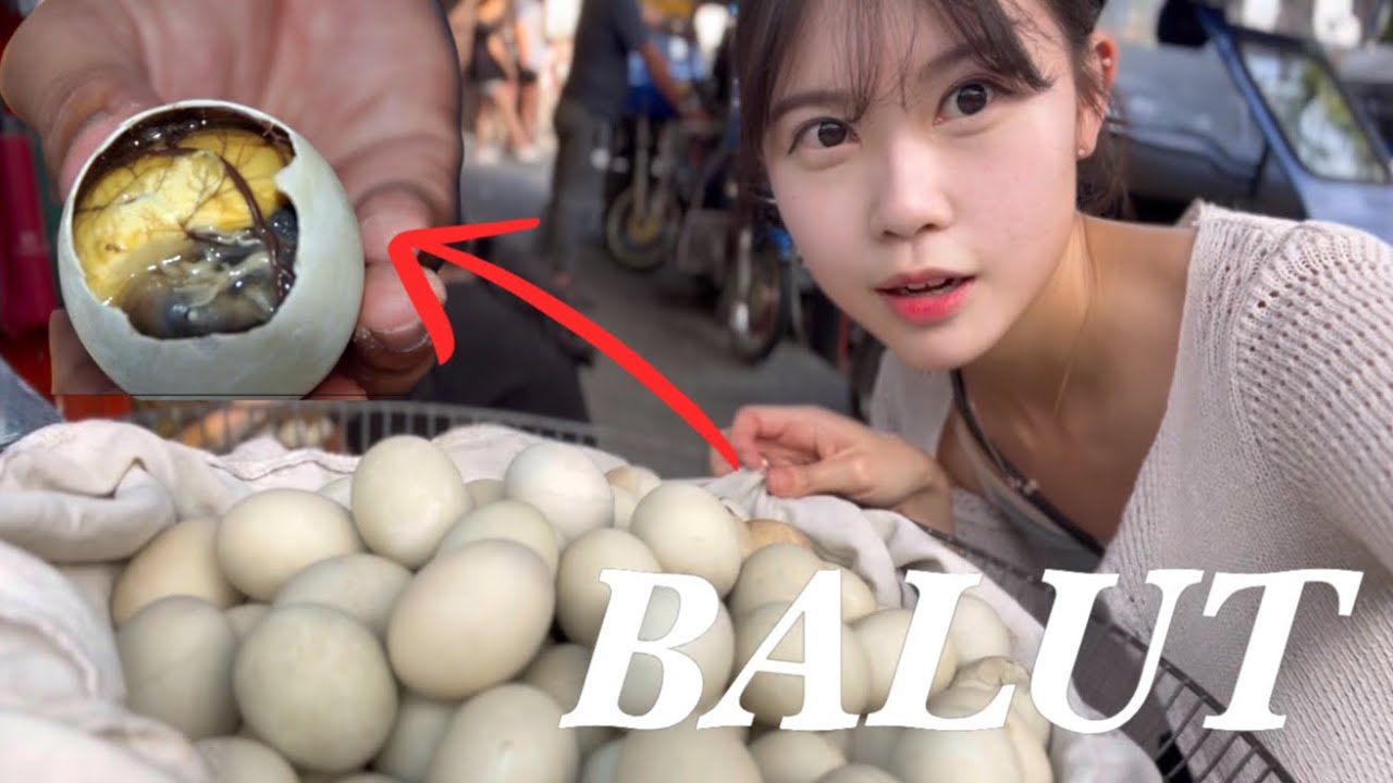 Korean girl ACCEPT BALUT CHALLENGE!! Filipino Unique Street Food!🇵🇭❤️🇰🇷