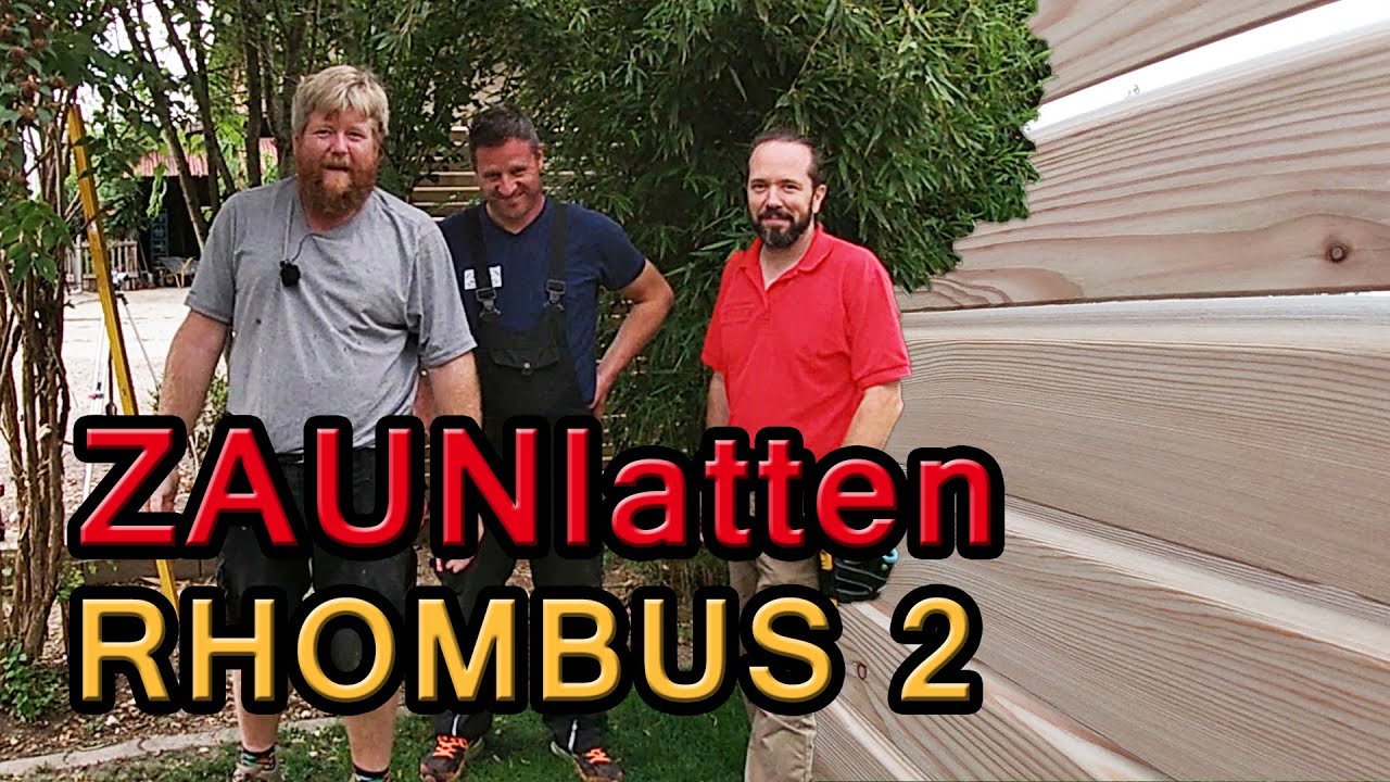 Gartenzaun aus Rhombus-Schalung 2