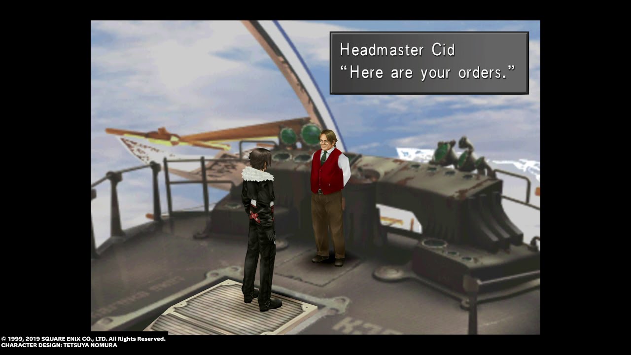 FINAL FANTASY VIII Remastered - headmaster Cid confirms squalls new roles as leader and orders !