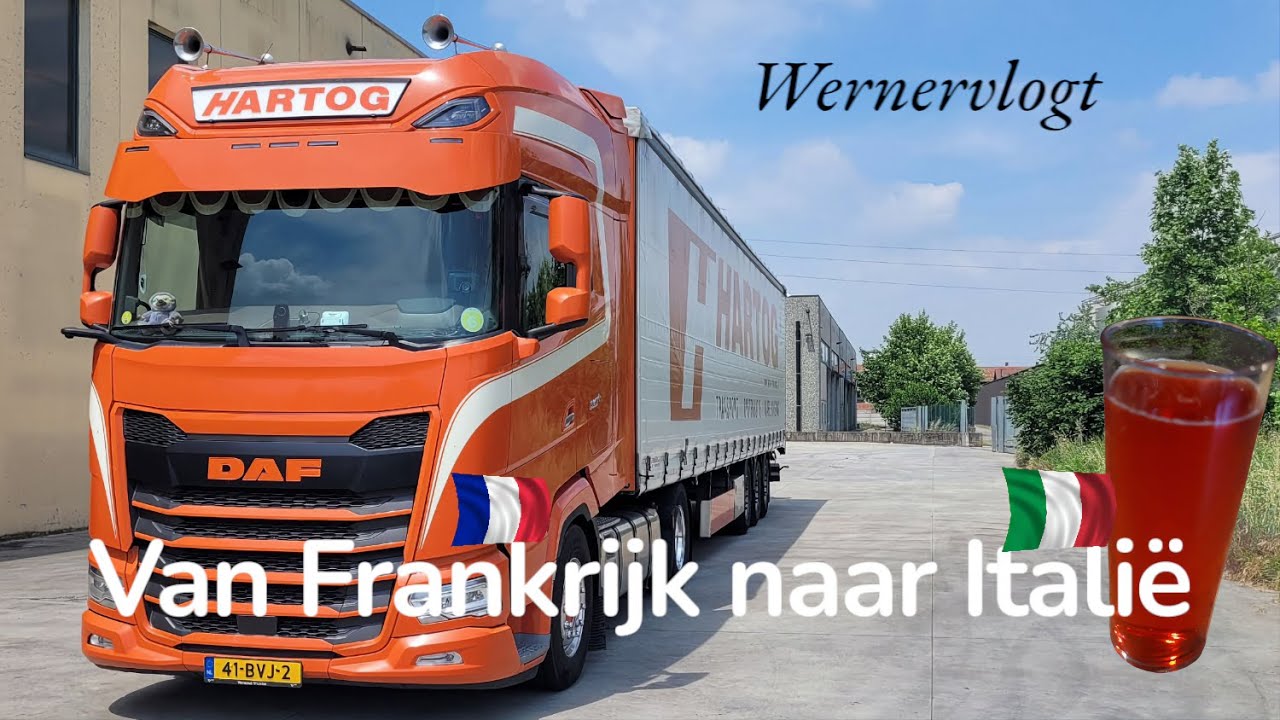 Een ritje Frankrijk naar Italië | Trucking-video's | Wernervlogt | Frankrijk | Italië |  Vlog #10 |