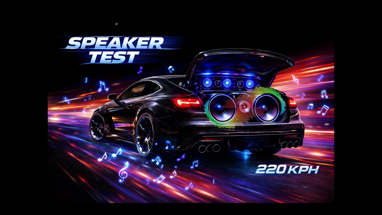Speed Speaker Test ending is high bass be careful 