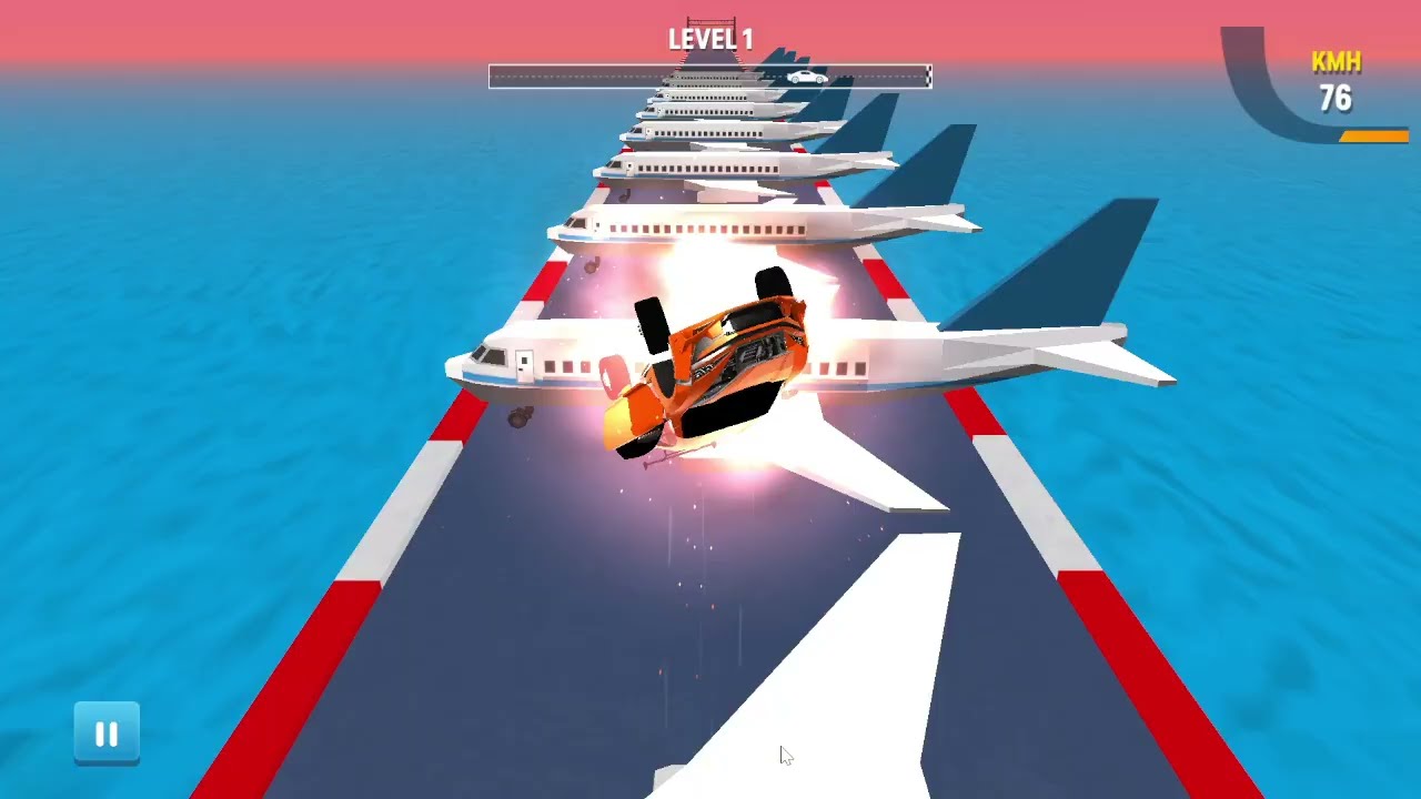 Jump Master: Car Racing Gameplay | Crazy Airplane Jumps & Nitro Stunt Action