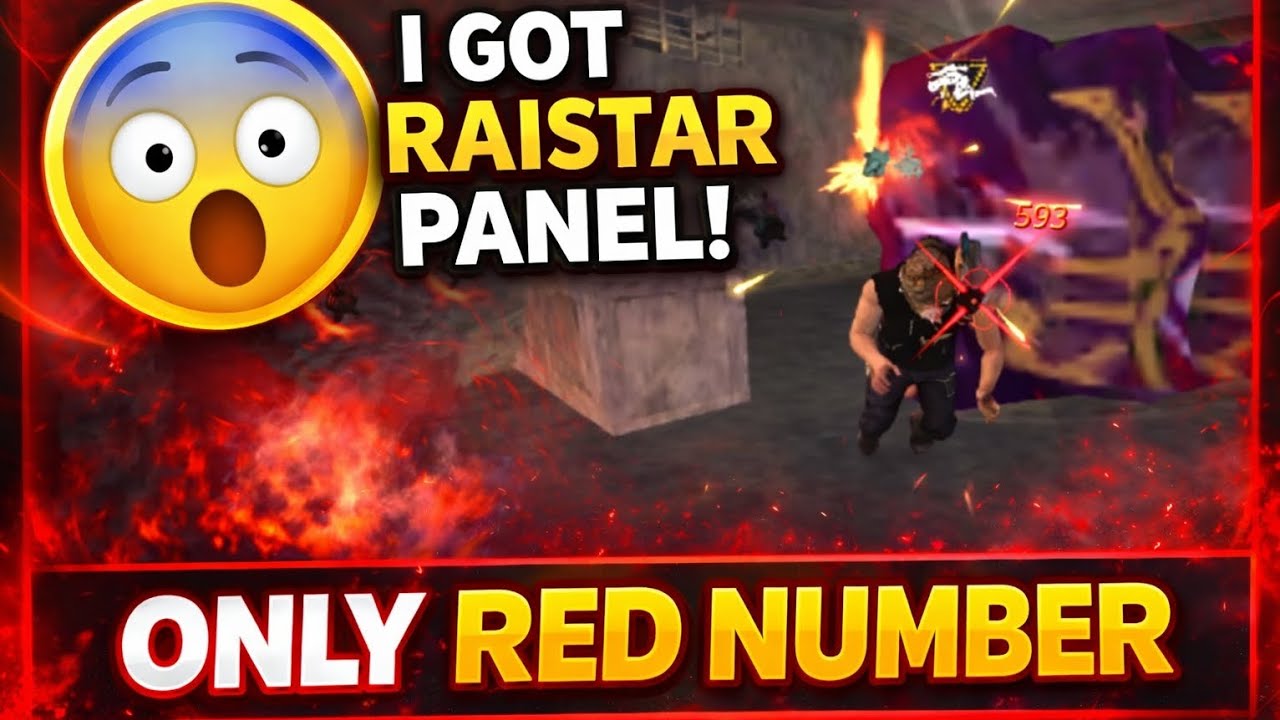 I Got Raistar Panel Only Red Numbers 😱#freefire #raistar 