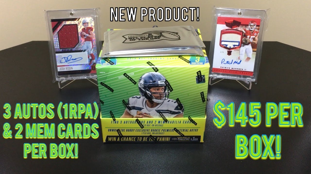 2018 Panini Absolute Football Hobby Box Break - $145 w/ 3 Autos (1 RPA) & 2 Mem Cards Per Box!
