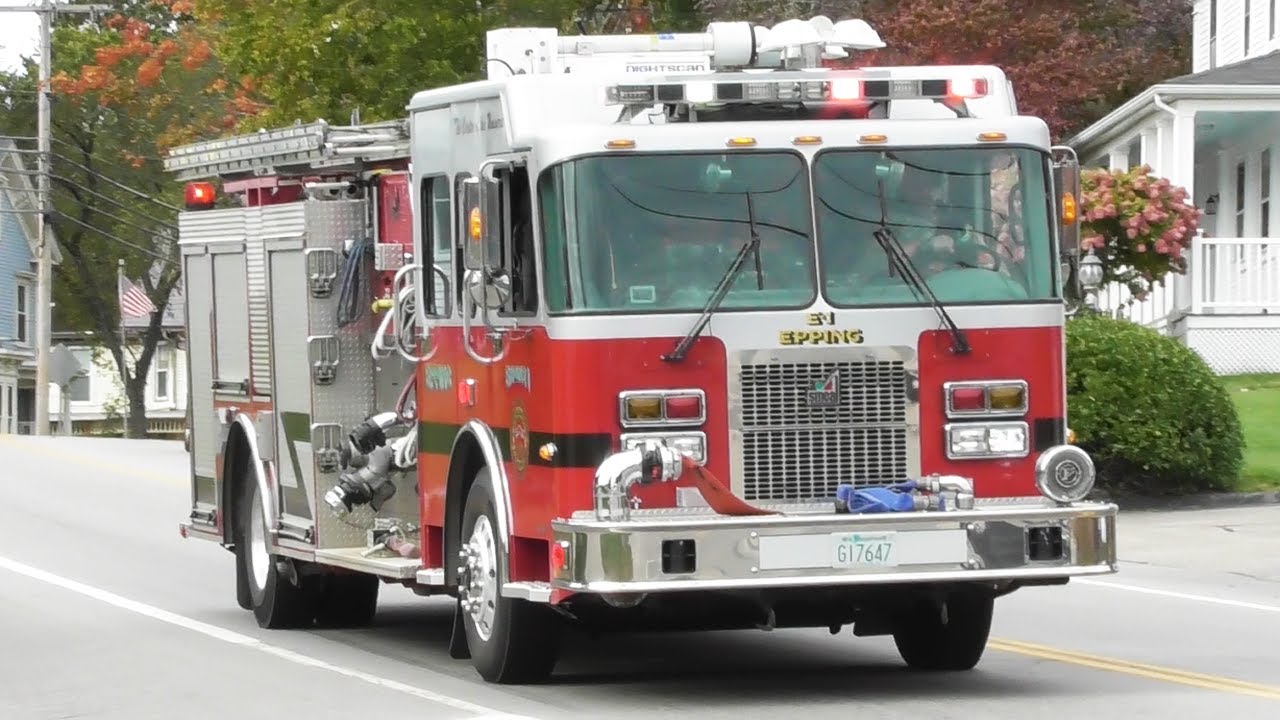 Epping, NH Fire Department Engine 1, Ambulance 1, & Police Responding
