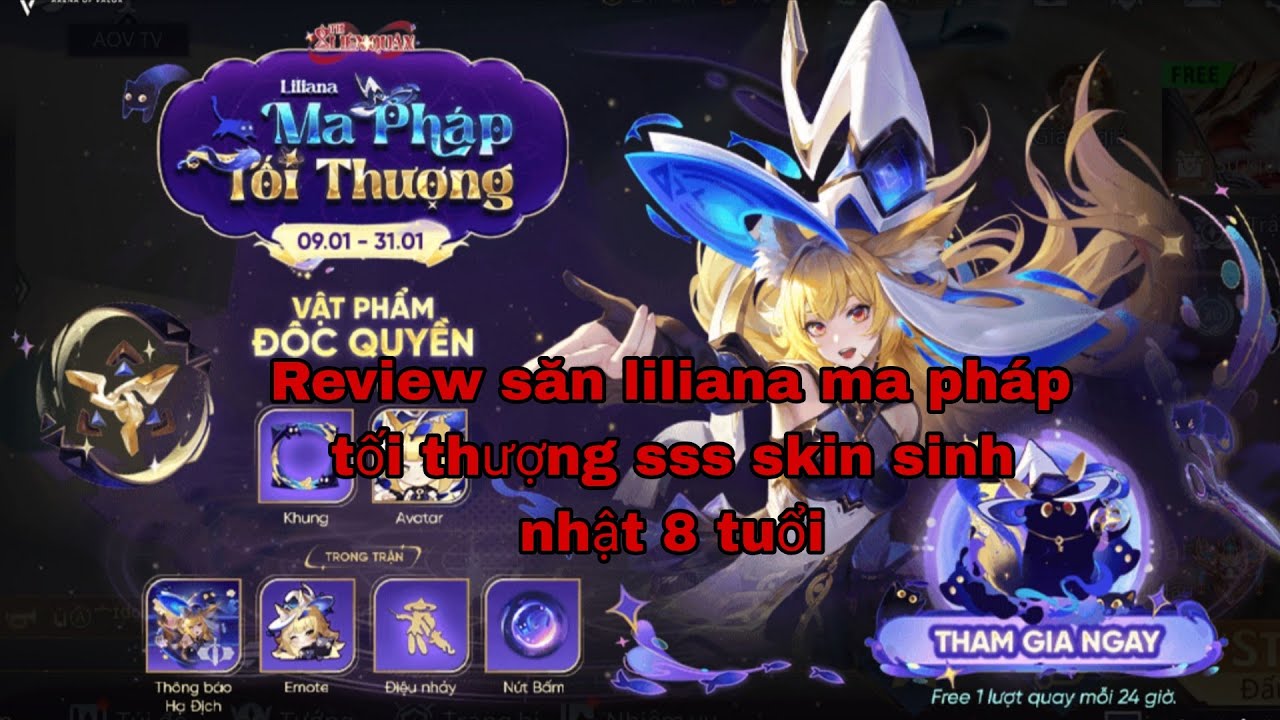 LIÊN QUÂN | REVIEW SĂN LILIANA MA PHÁP TỐI THƯỢNG SSS SKIN SINH NHẬT 8 TUỔI NĂM NGOÁI CỦA LIÊN QUÂN.