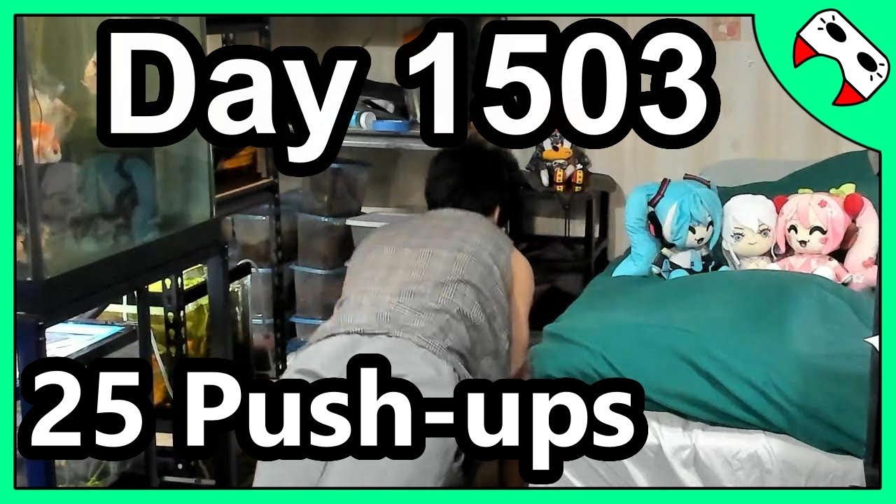My Self Anime Motivation | 25 Push-ups Day 1503