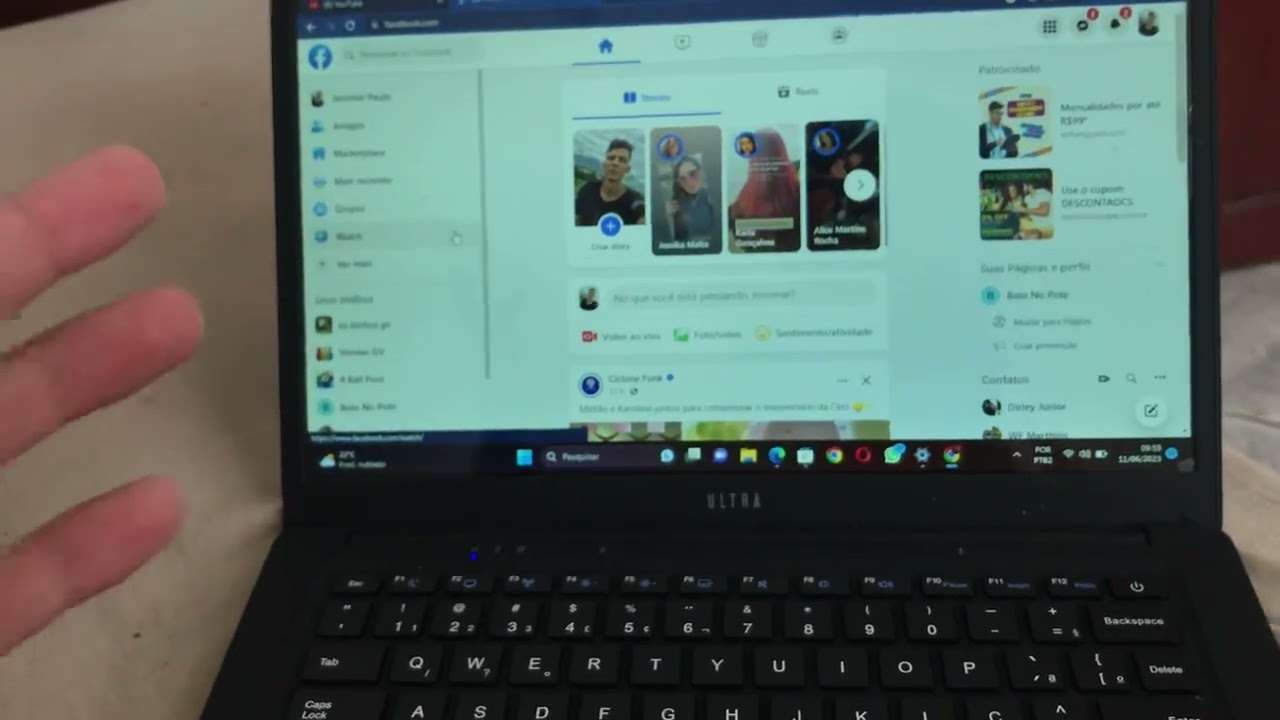 como entrar no facebook pelo notebook ou pc