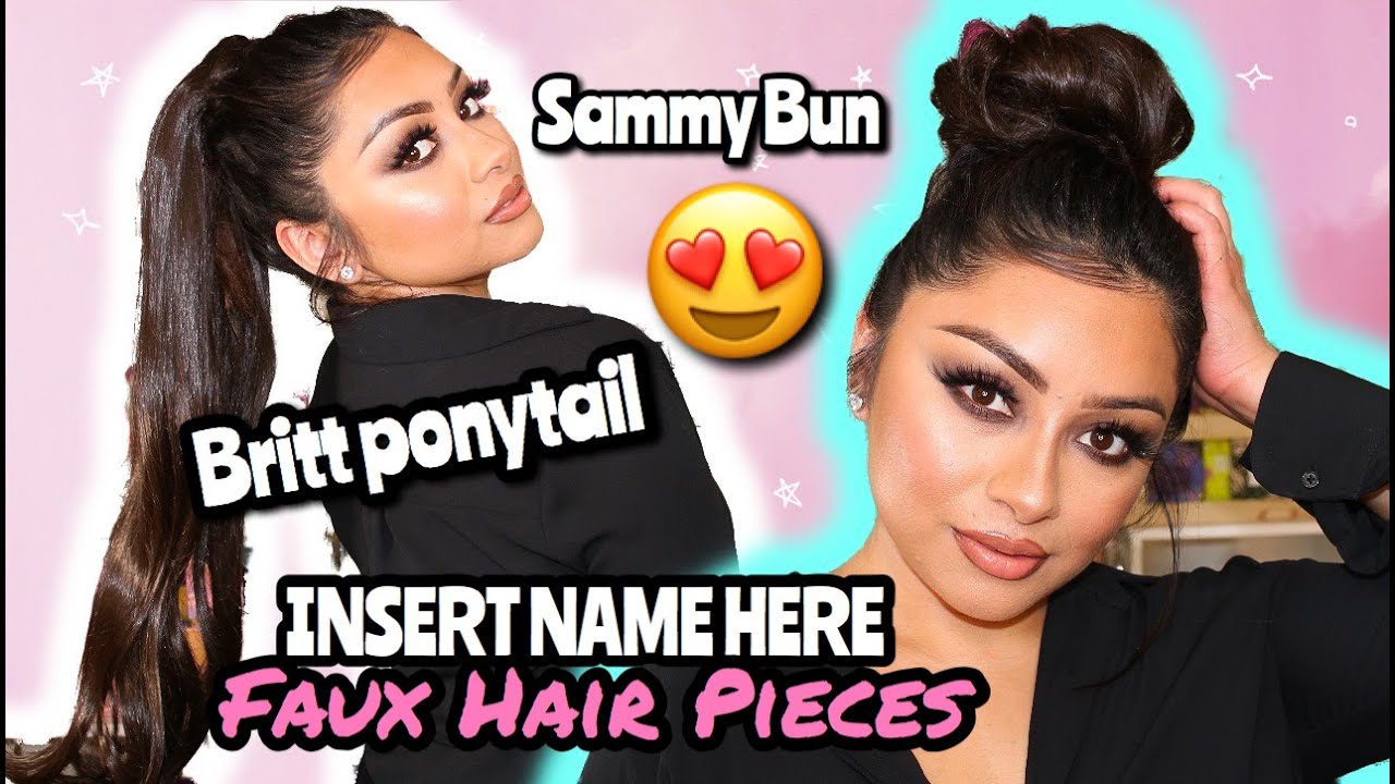 INSERT NAME HERE TRY ON AND REVIEW | BRITT PONYTAIL AND SAMMY BUN