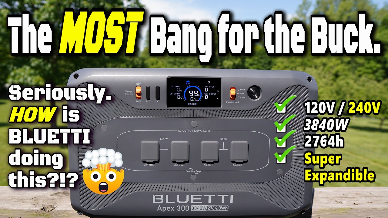 All-New BLUETTI Apex 300 - Literally, the BEST All-Around Power Station You Can Get in 2025